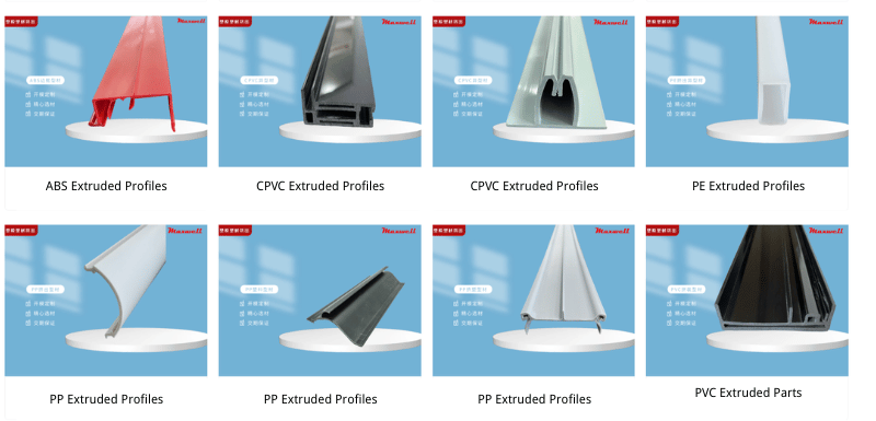 Extrudierte Profile und Teile ABS, CPVC, PE, PP und PVC Extrudierte Profile und Teile ABS, CPVC, PE, PP und PVC