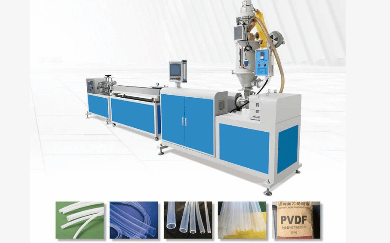 Fluoroplastic Extruder Precision fluoroplastic FEP, PFA, PVDF pipe extruder